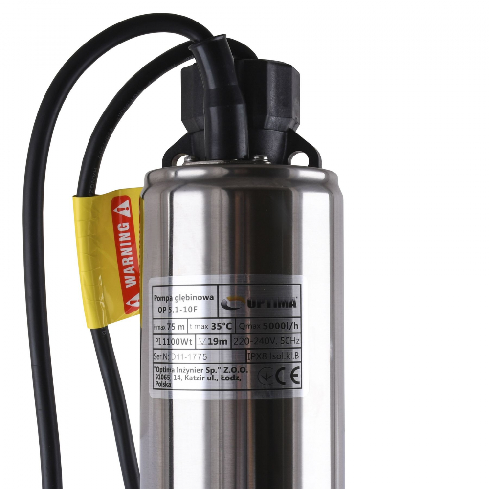 Скваженный насос Optima OP 5,1-10 F 1,1 кВт (с поплавком)