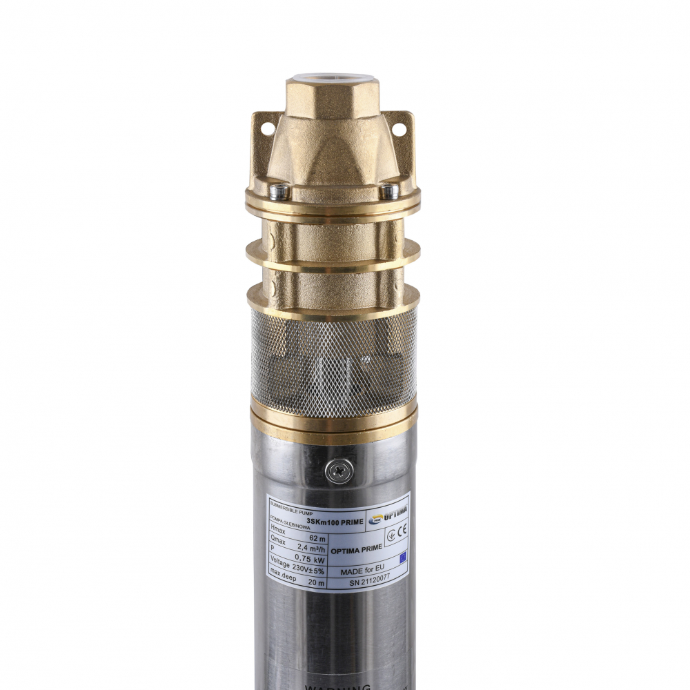 Скваженный насос Optima 3SKm100 PRIME 0,75кВт (+пульт +кабель 20м)