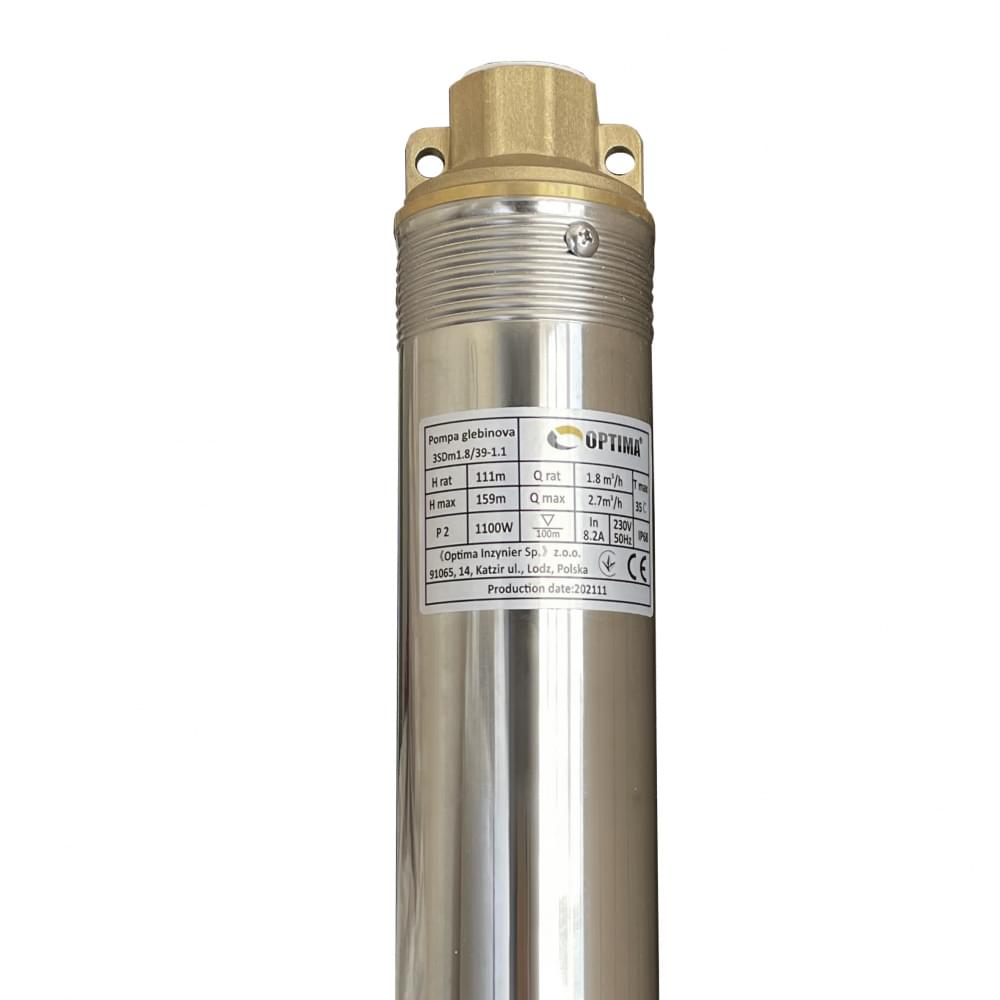 Скваженный насос Optima 3SDm1,8/39 1,1 кВт 159м (+ пульт+ кабель 75м)
