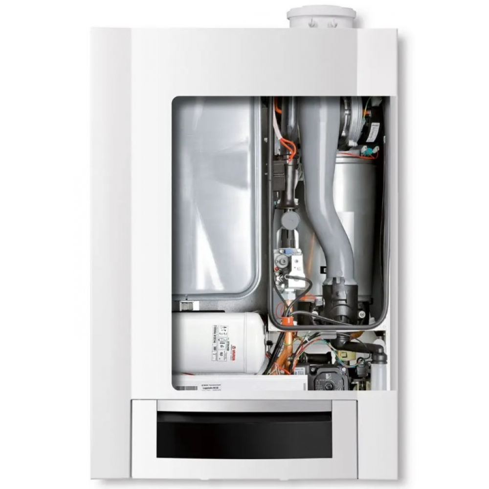 Котел газовый конденсационный Buderus GB172i-24 T50 H Logamax plus белый со встроенным баком ГВП (7716701586)