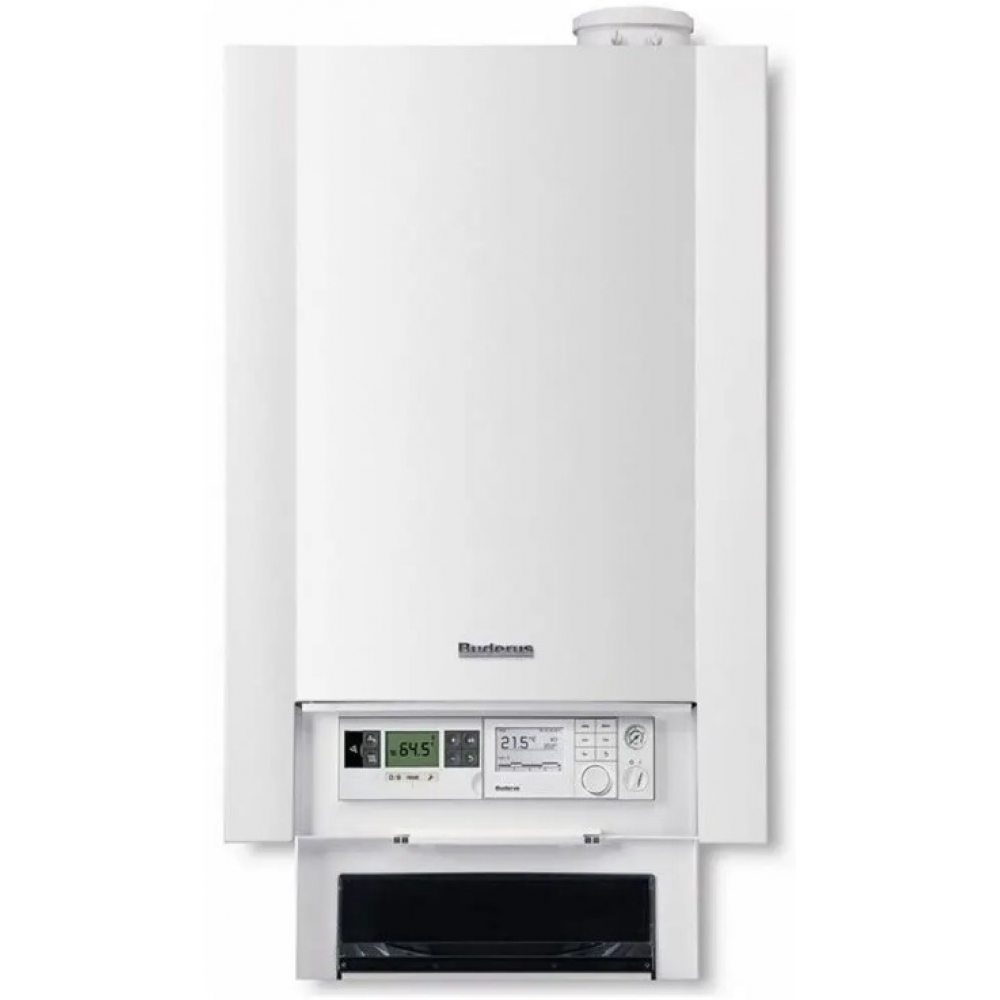 Котел газовый конденсационный Buderus GB172i-24 T50 H Logamax plus белый со встроенным баком ГВП (7716701586)