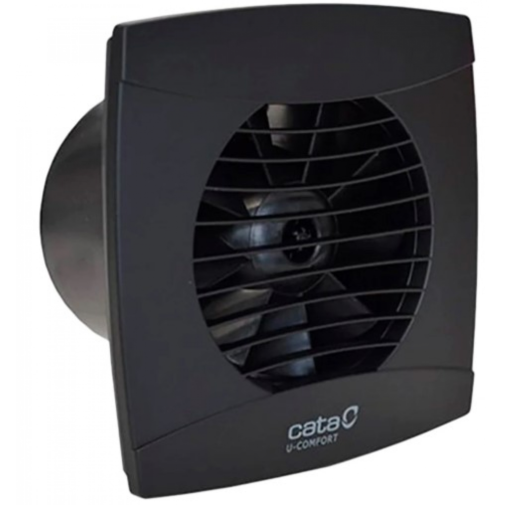 Вытяжной вентилятор настенный Cata UC-10 Timer Black (01202100)