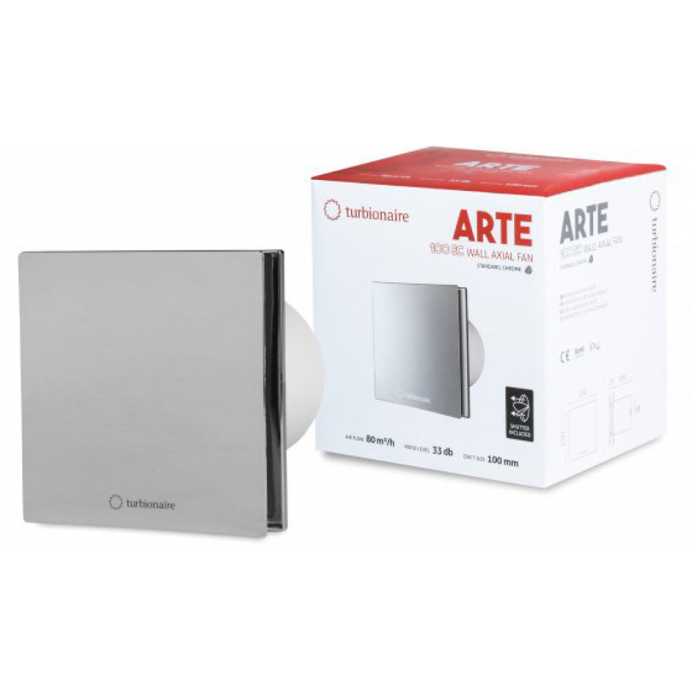 Вытяжной вентилятор настенный Turbionaire Arte 100 SC