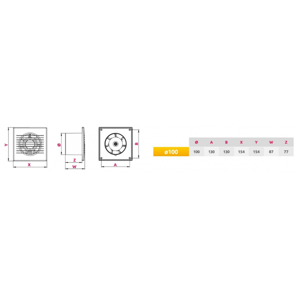 Стельовий вентилятор Awenta Wave WAV100