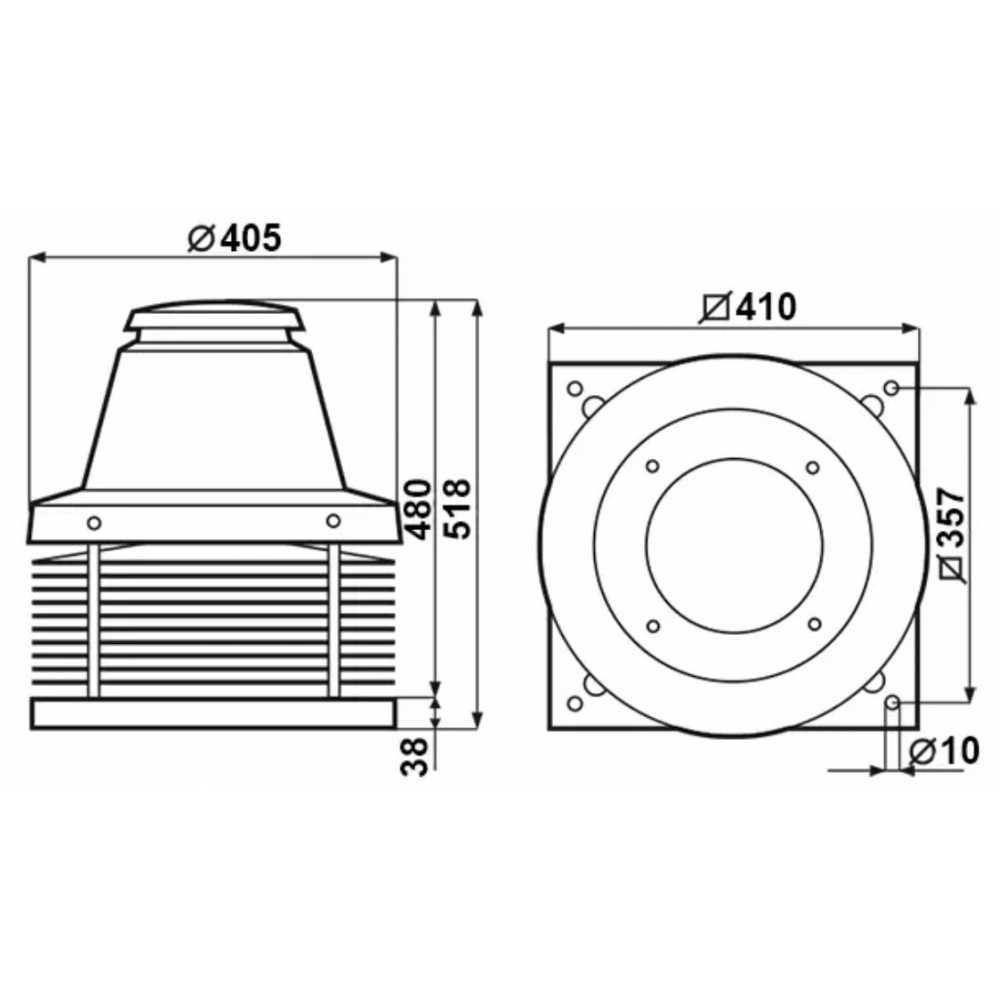 Промисловий вентилятор Vortice Tiracamino