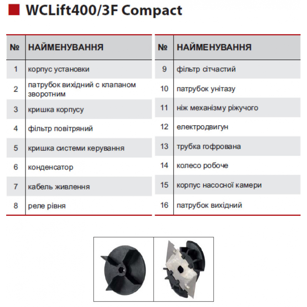Канализационная установка NPO WCLift 400/3F Compact (4823121301780)