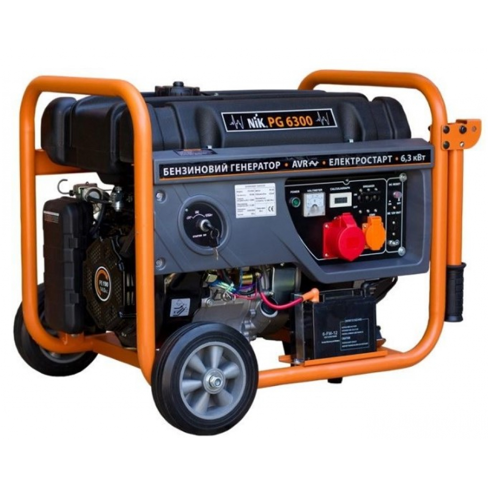 Бензиновый генератор NiK PG 6300 (6,3 кВт)