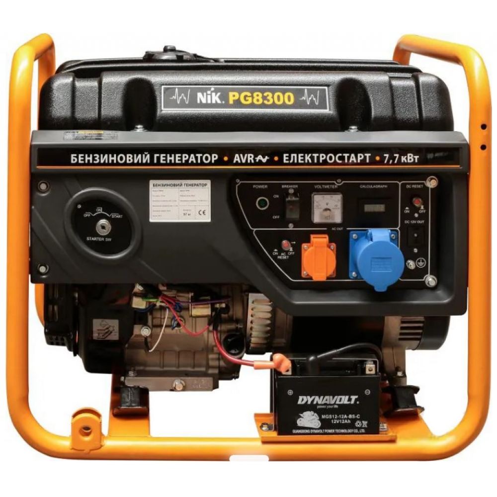 Бензиновый генератор NiK PG 8300 (7,7 кВт)
