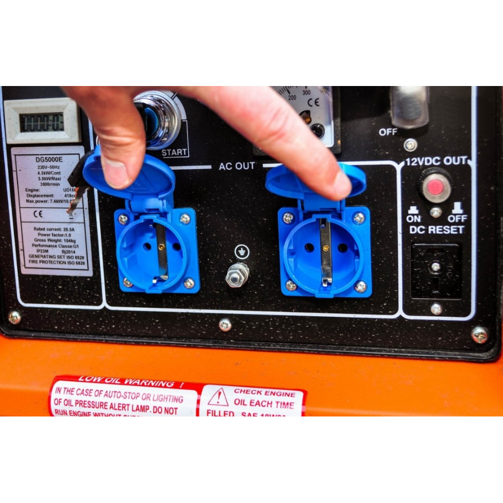 Дизельный генератор NiK DG5000E (5 кВт, без кожуха)