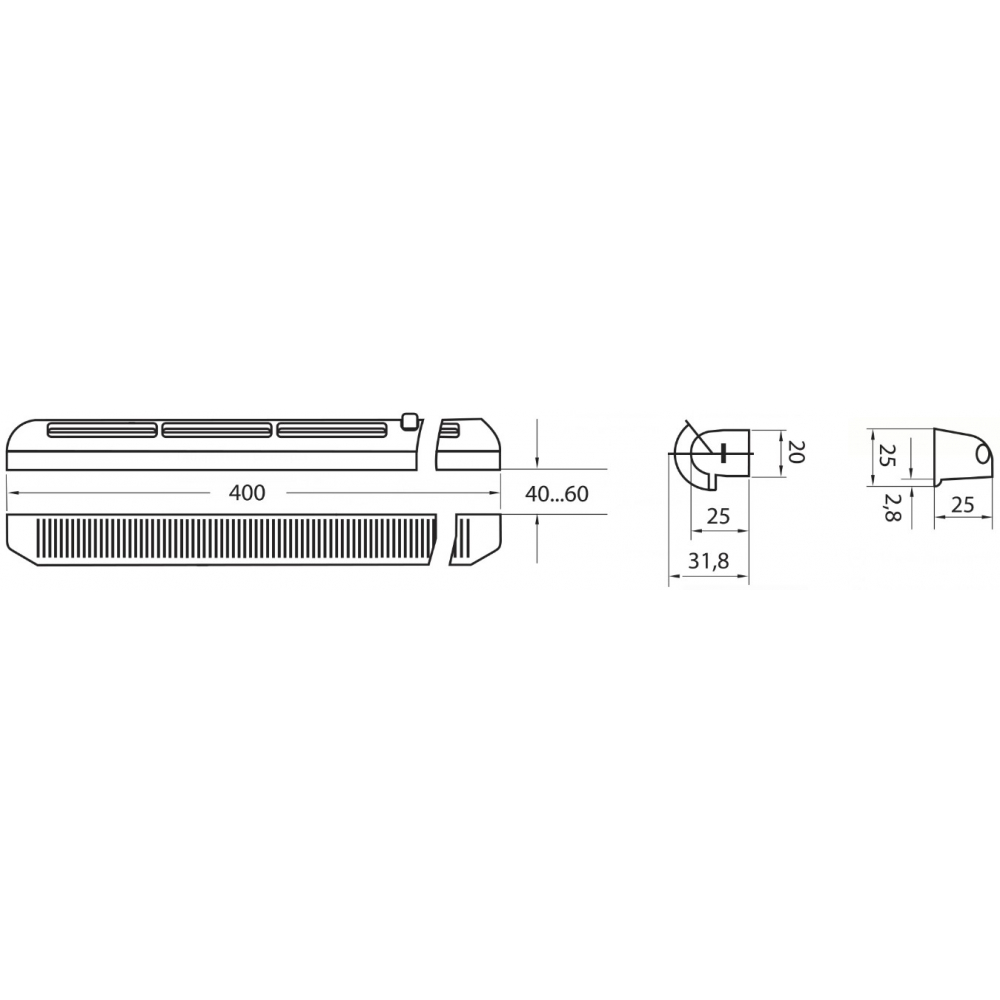 Провітрювач Vents ПЗ 400 (коричневий)
