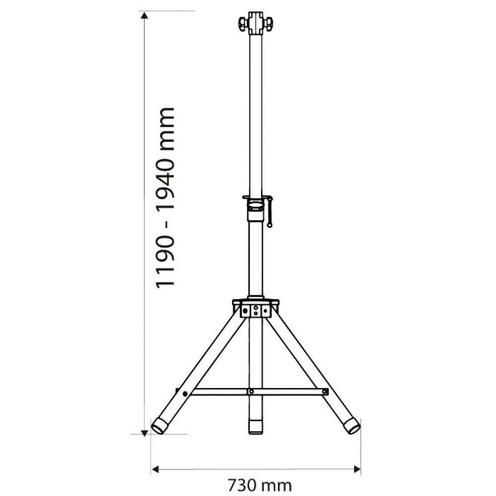 Штатив Neo Tools 1,1-1,8 м (90-033)