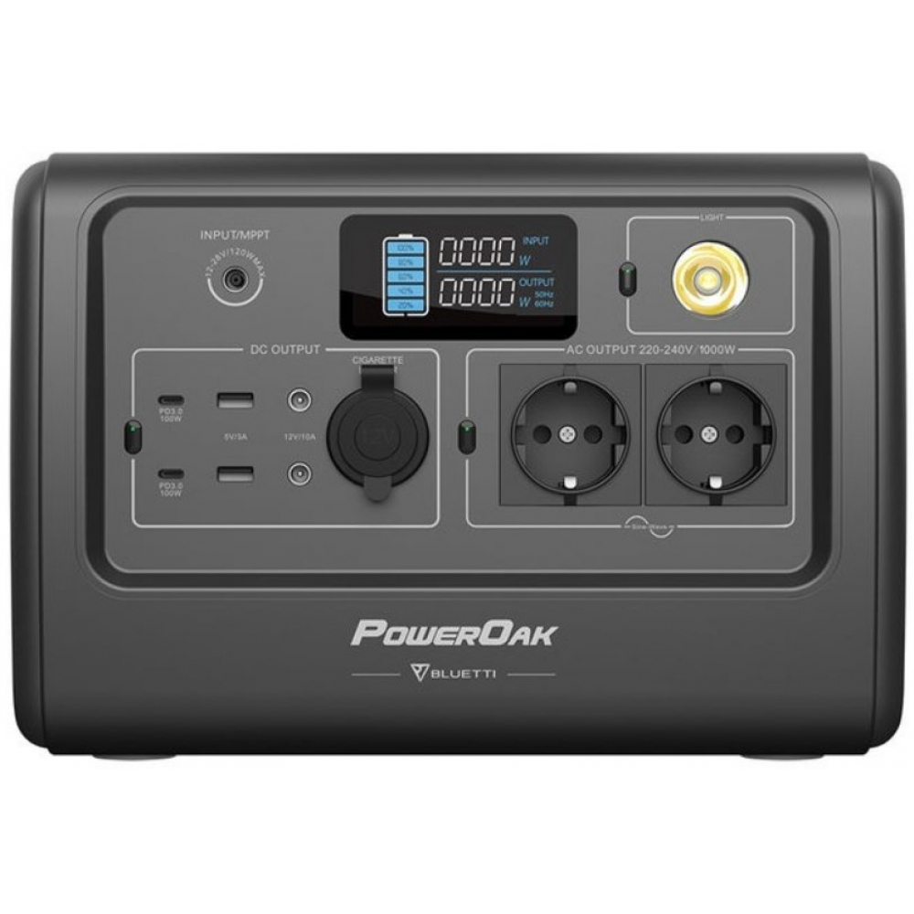 Портативная зарядная станция Bluetti PowerOak EB70 1000W 716Wh