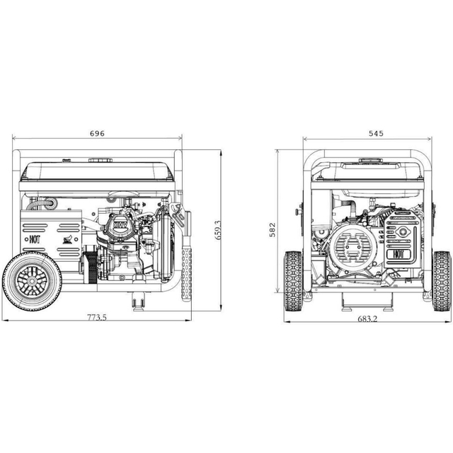 Бензиновый генератор Genergy Turbo 7000E (7 кВт)