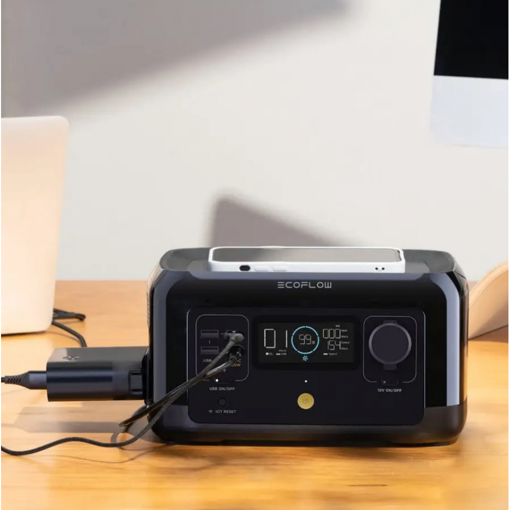 Портативная зарядная станция EcoFlow River mini (Wireless) 300W 210Wh