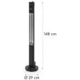 Уличный инфракрасный обогреватель Blumfeldt Heat Guru Plus L  Black (2 кВт)
