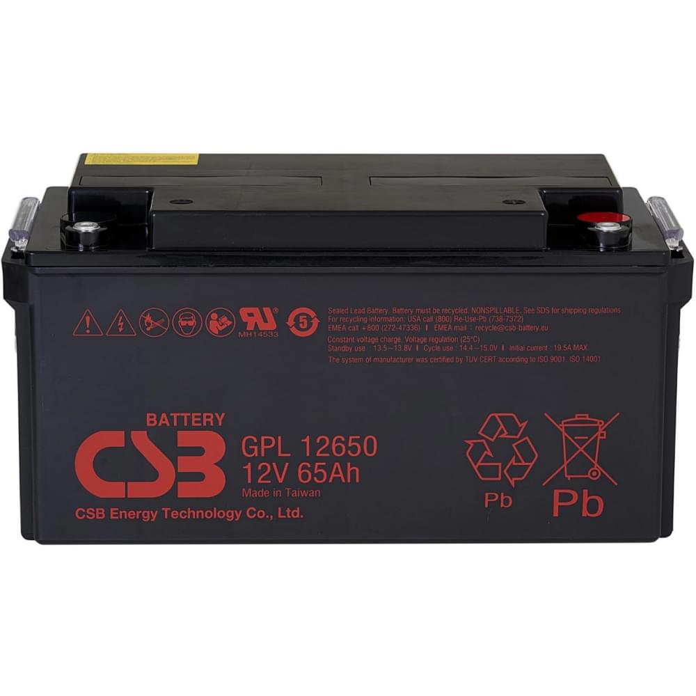 Акумулятор CSB GPL12650I AGM 12V 65Ah