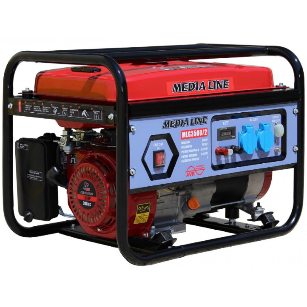 Бензиновий генератор AGT Media Line MLG 3500/2 AVR (2,4 кВт)