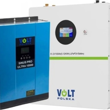 Volt Polska Sinus Pro Ultra 5000W/10000VA 48V/230V+80A MPPT  + ULTRA-5 51.2V 100Ah 100A 