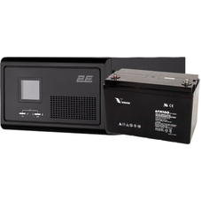 Комплект резервного живлення 2E HI1000 1000W + батарея Vision FM 12V 100Ah (2E-HI1000100)