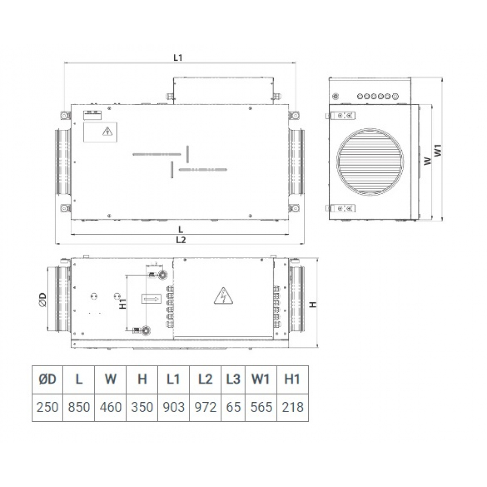 Приточно-вытяжная установка Vents МПА 700 Е-6,0 ЕС Л А31