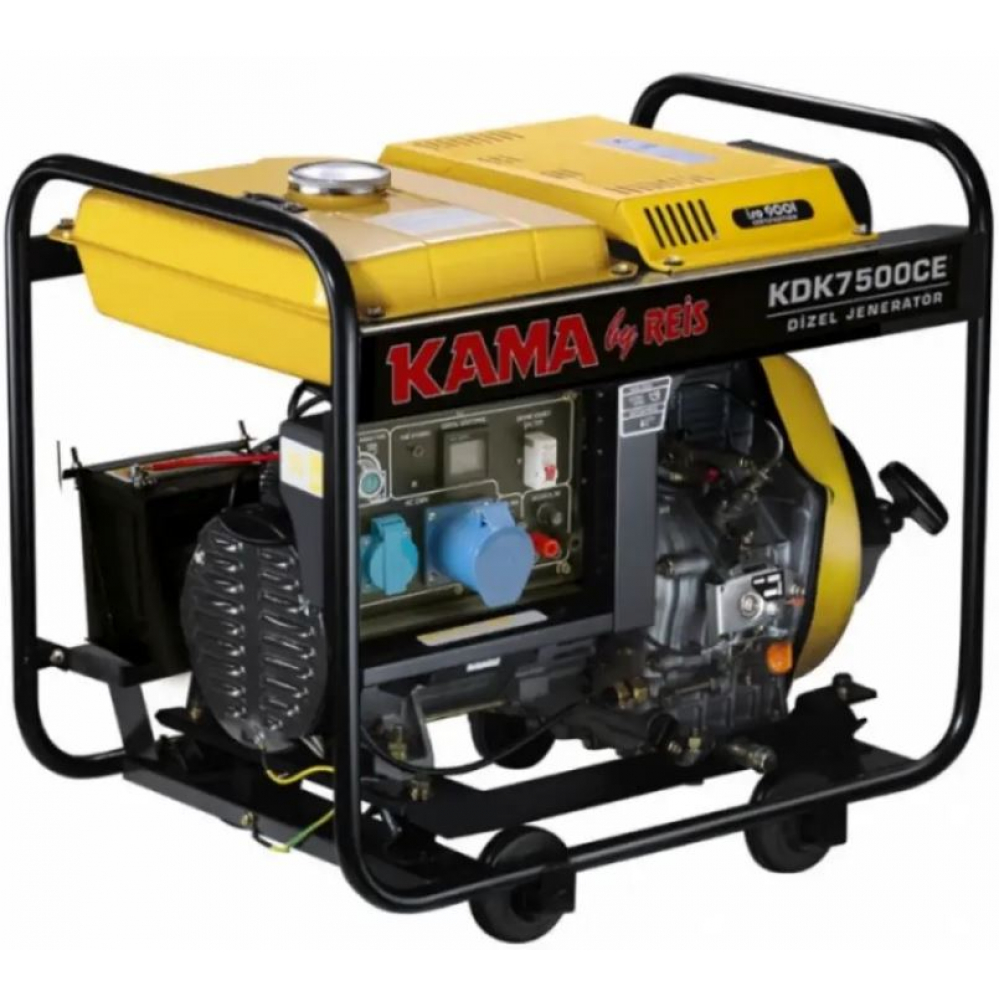 Дизельный генератор Kama KDK7500CE (5,5 кВт)