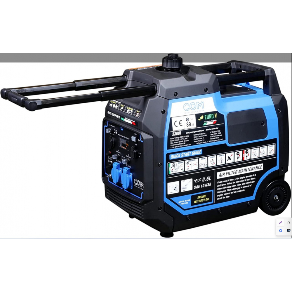 Бензиновий генератор CGM 3300І (3,3 кВт)