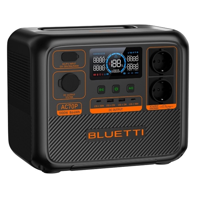 Зарядна станція Bluetti AC70P 1000W 864Wh
