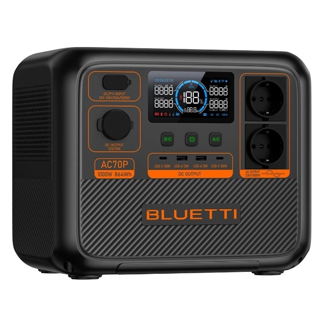 Зарядна станція Bluetti AC70P 1000W 864Wh