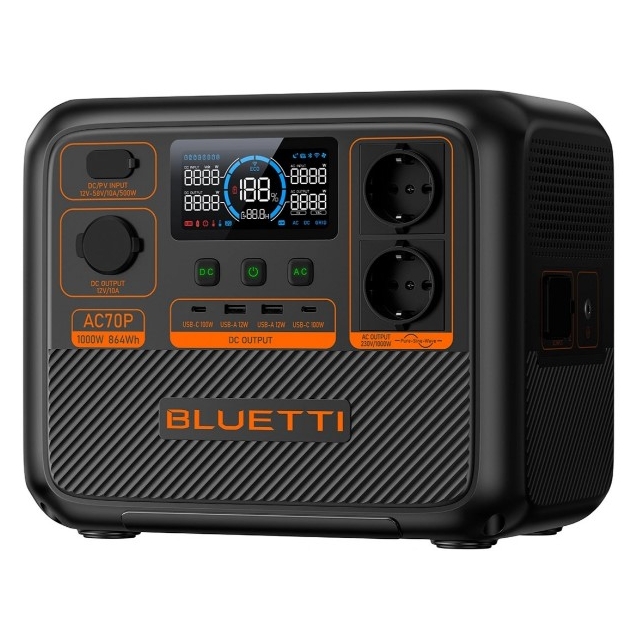 Зарядна станція Bluetti AC70P 1000W 864Wh