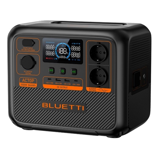 Зарядна станція Bluetti AC70P 1000W 864Wh