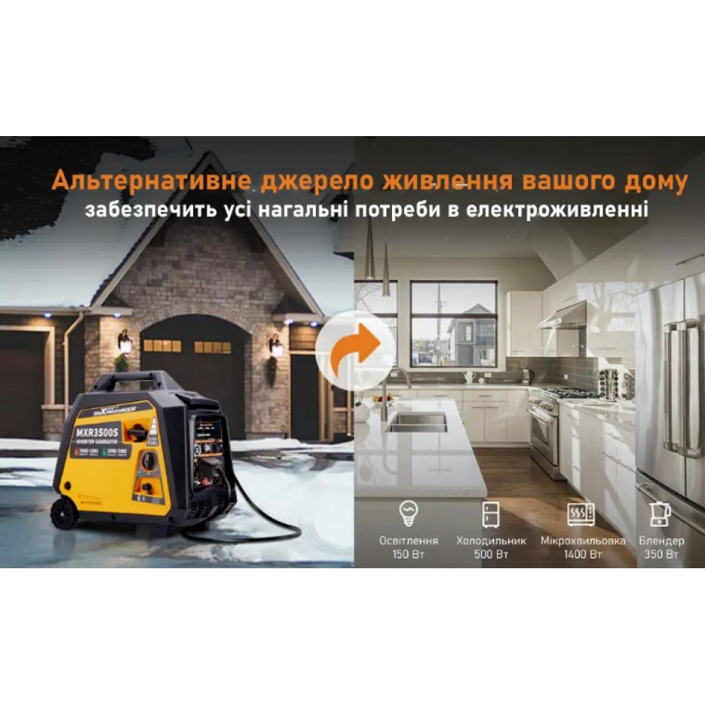 Бензиновый генератор MaxPeedingRods MXR3500S (3,2 кВт)