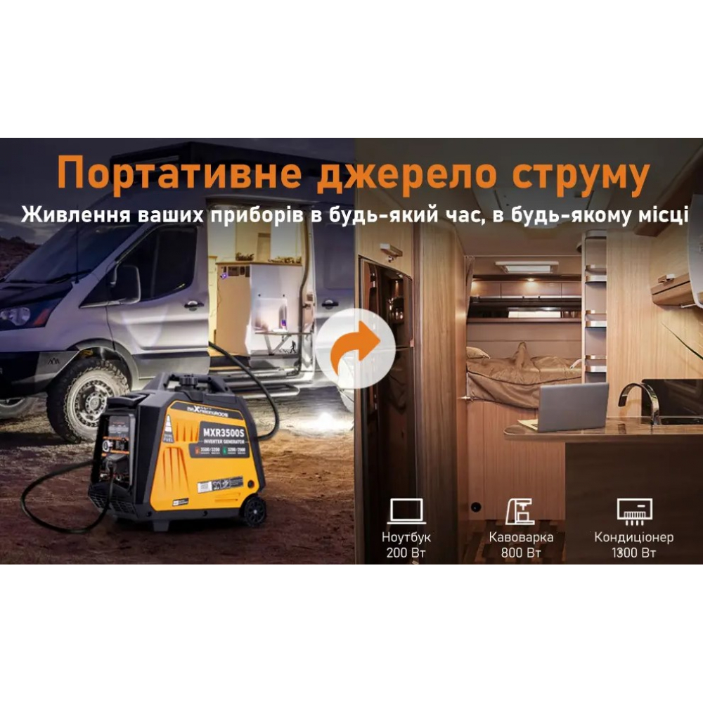 Бензиновый генератор MaxPeedingRods MXR3500S (3,2 кВт)