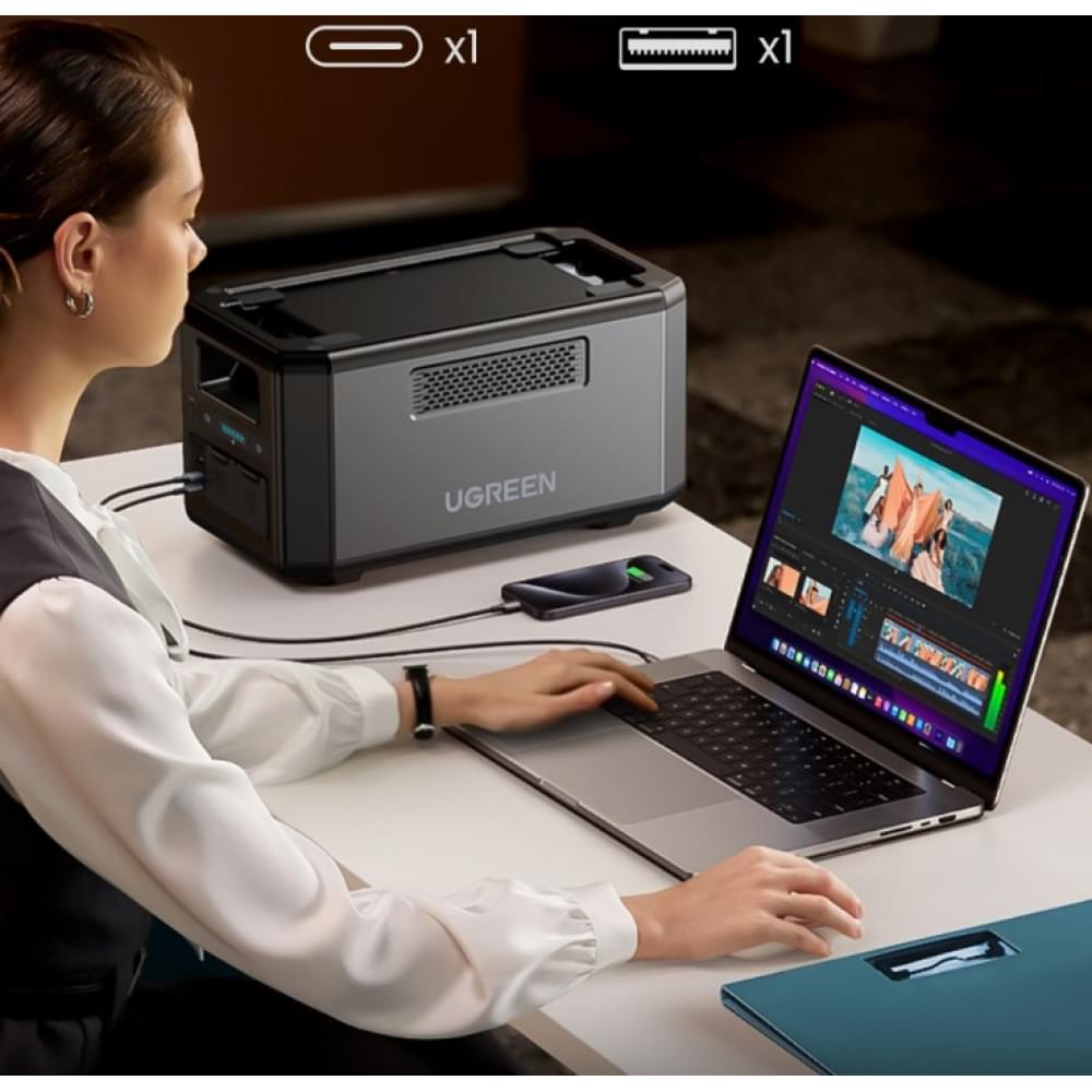 Батарея расширения емкости Ugreen Power EB2000 2048Wh LiFePO4