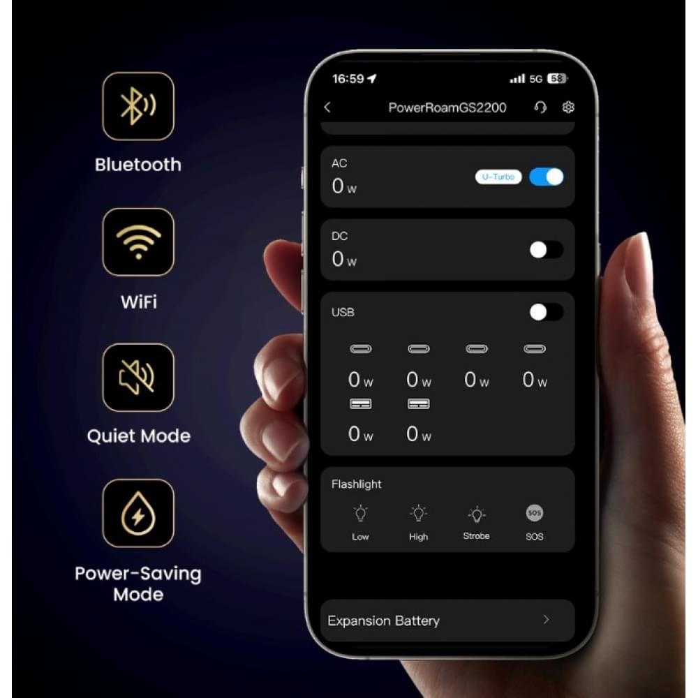 Батарея расширения емкости Ugreen Power EB2000 2048Wh LiFePO4