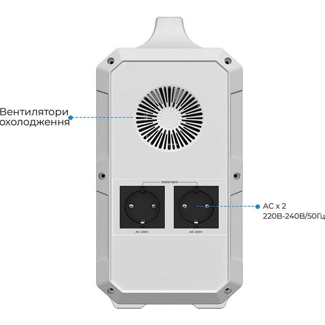 Портативна зарядна станція Bluetti PowerOak EB240 1000W 2400Wh