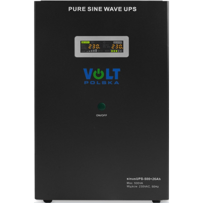ДБЖ Volt Polska Sinus UPS 500 + АКБ 26Ah (300/500W)