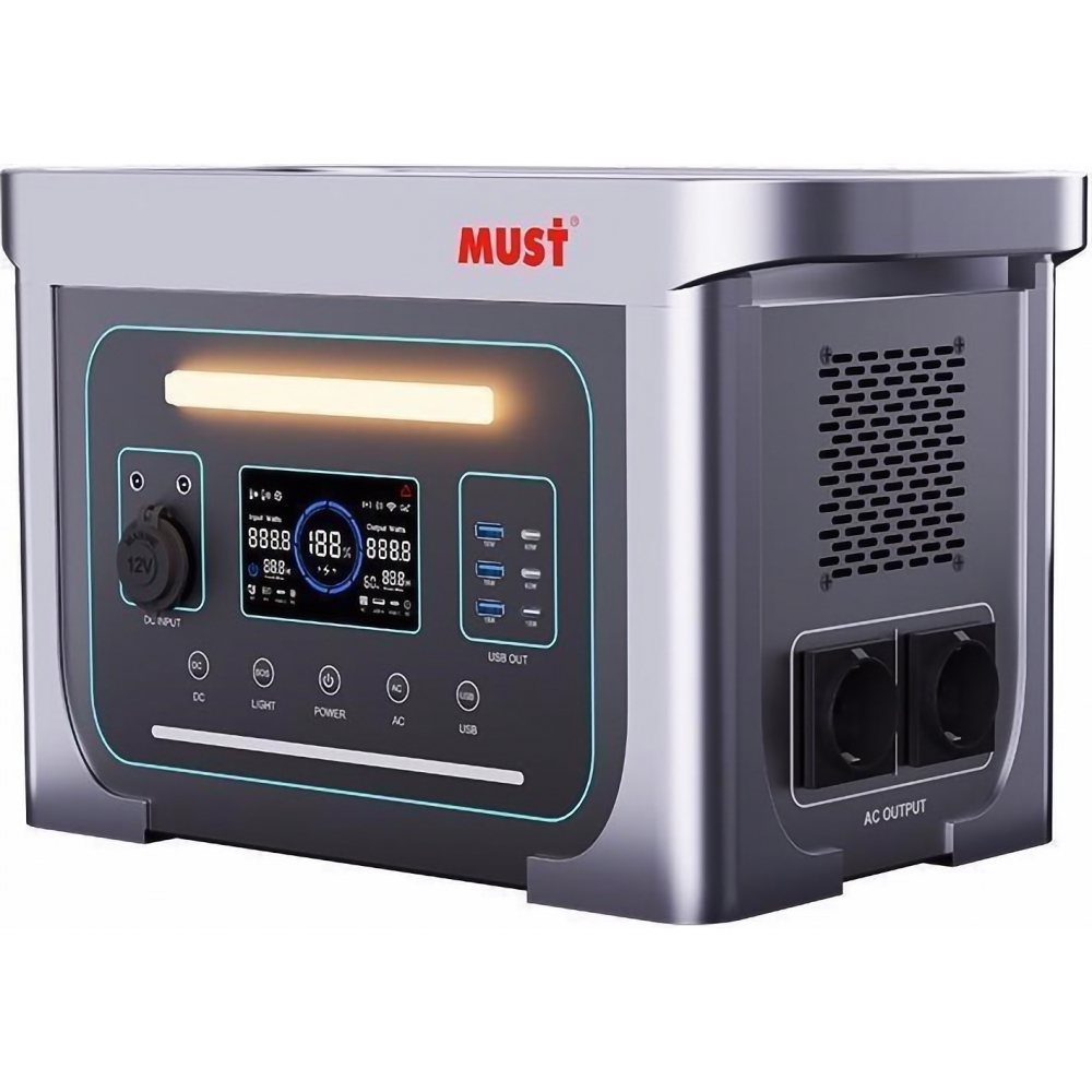 Портативная зарядная станция Must EM1024S 1000W 1280Wh