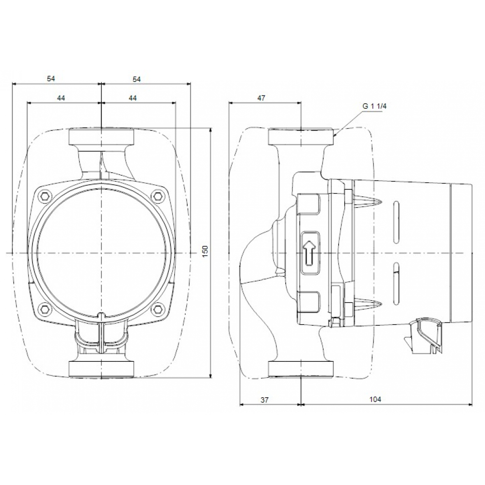 Циркуляционный насос Grundfos Alpha1 20-60 N 150 (99452182)