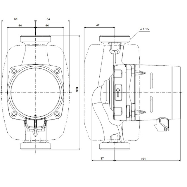 Циркуляційний насос Grundfos Alpha2 25-60 N 180 (99411424)