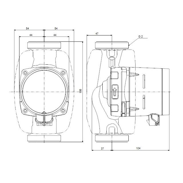 Циркуляционный насос Grundfos Alpha2 32-60 N 180 (99411448)
