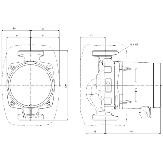 Циркуляційний насос Grundfos Alpha2 25-60 130 (99411150)
