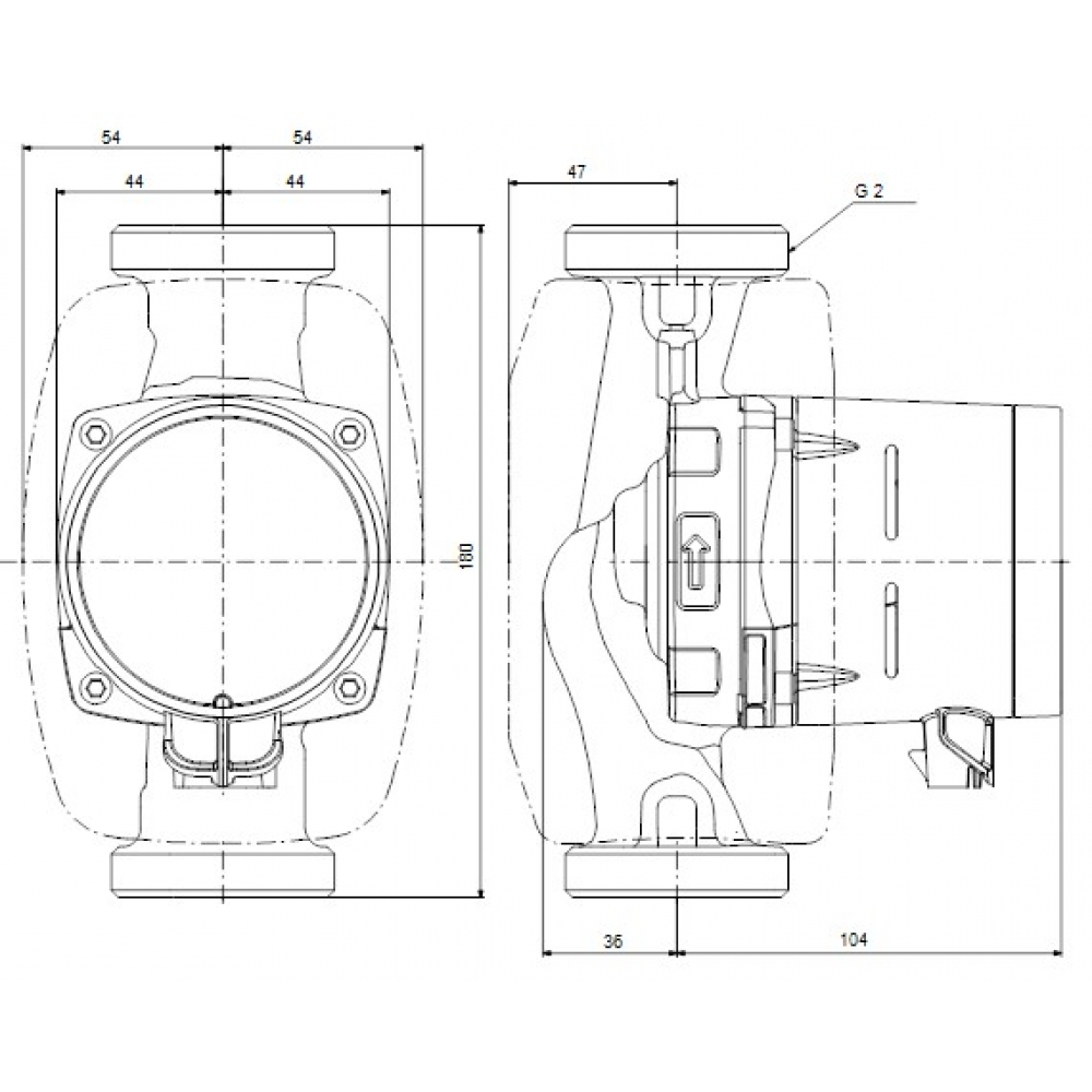 Циркуляционный насос Grundfos Alpha2 32-60 180 (99411221)
