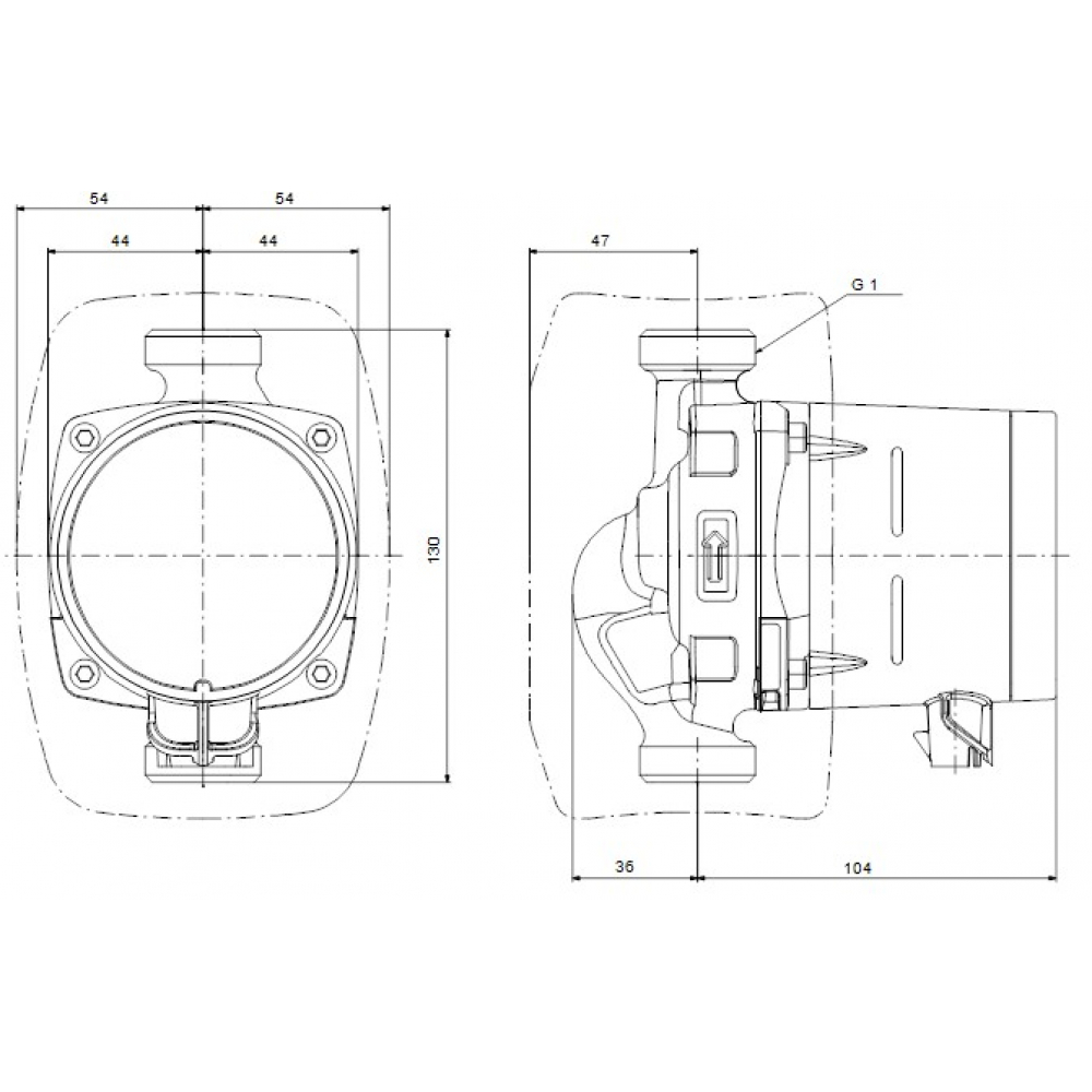 Циркуляционный насос Grundfos Alpha2 15-80 130 (99411116)