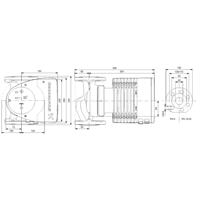 Циркуляційний насос Grundfos Magna1 40-80 F 220 (99221303)