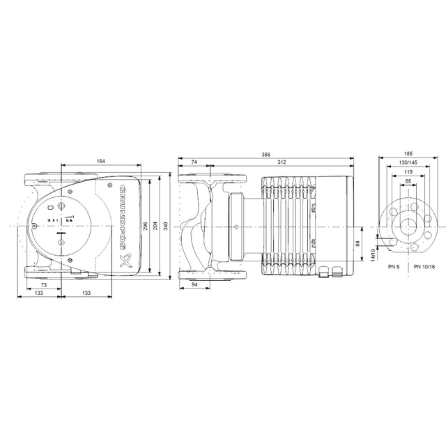 Циркуляційний насос Grundfos Magna1 65-80 F 340 (99221372)