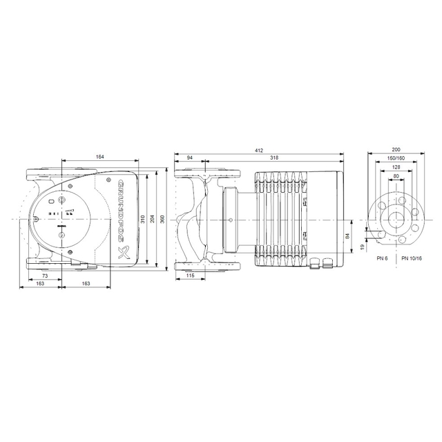 Циркуляционный насос Grundfos Magna1 80-100 F 360 (99221408)