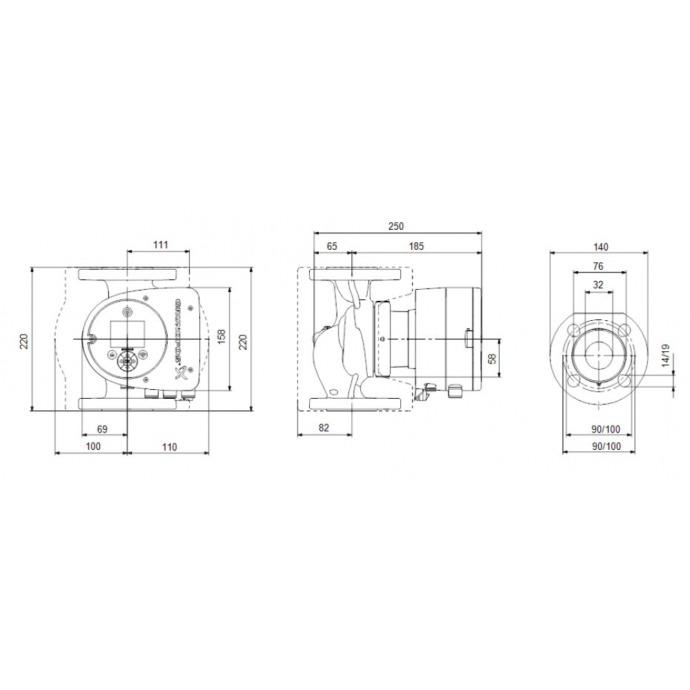 Циркуляционный насос Grundfos Magna3 32-40 F 220 (98333834)