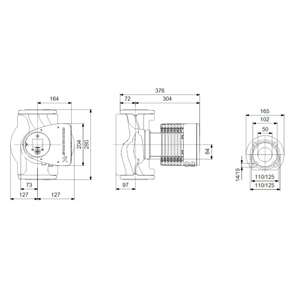 Циркуляционный насос Grundfos Magna3 50-150 F 280 (97924285)