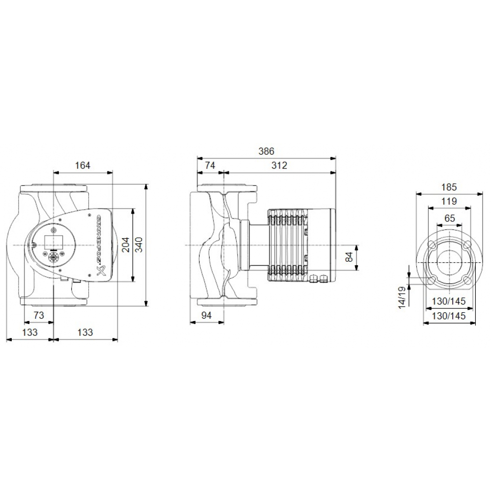 Циркуляционный насос Grundfos Magna3 65-100 F 340 (97924297)