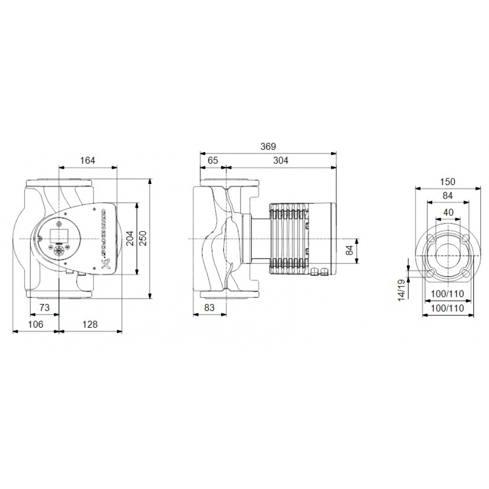 Циркуляційний насос Grundfos Magna3 40-180 F 250 (97924272)